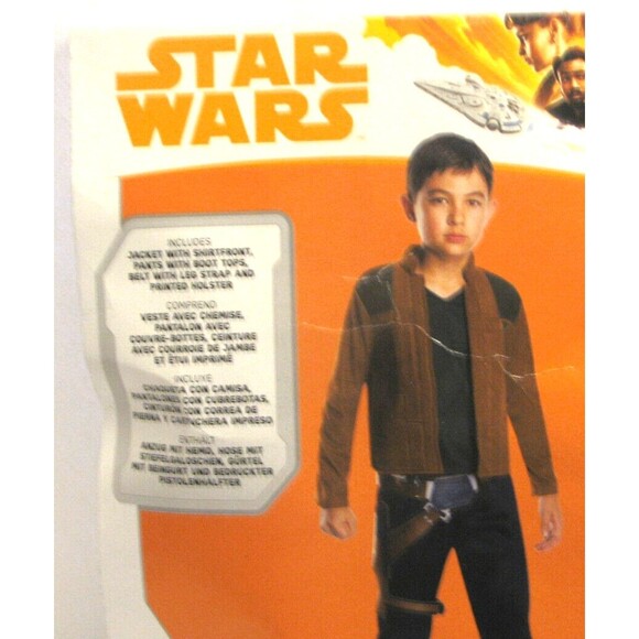 Disney Rubies Star Wars Han Solo Halloween Costume Kids Size Medium M 8-10 - Picture 2 of 2